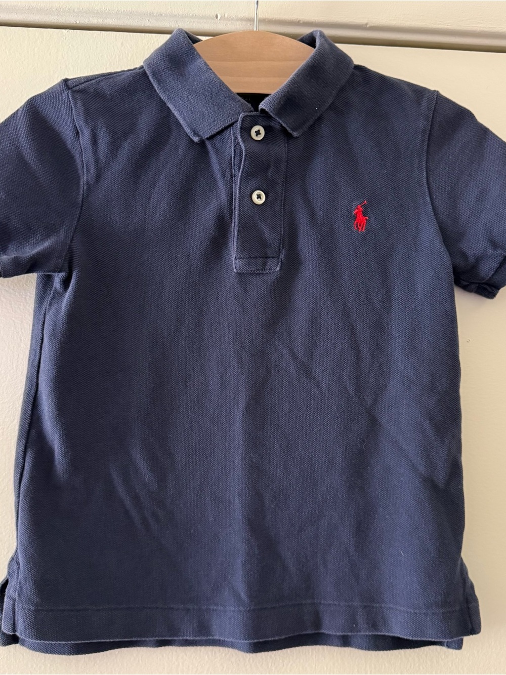 Ralph Lauren Navy Polo with Red Pony Logo